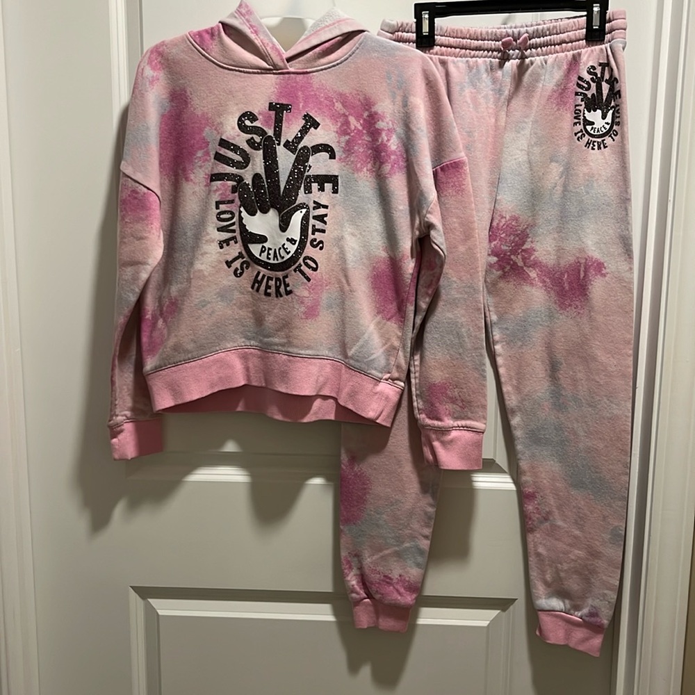 Justice Sweat Suit Girls large and extra large